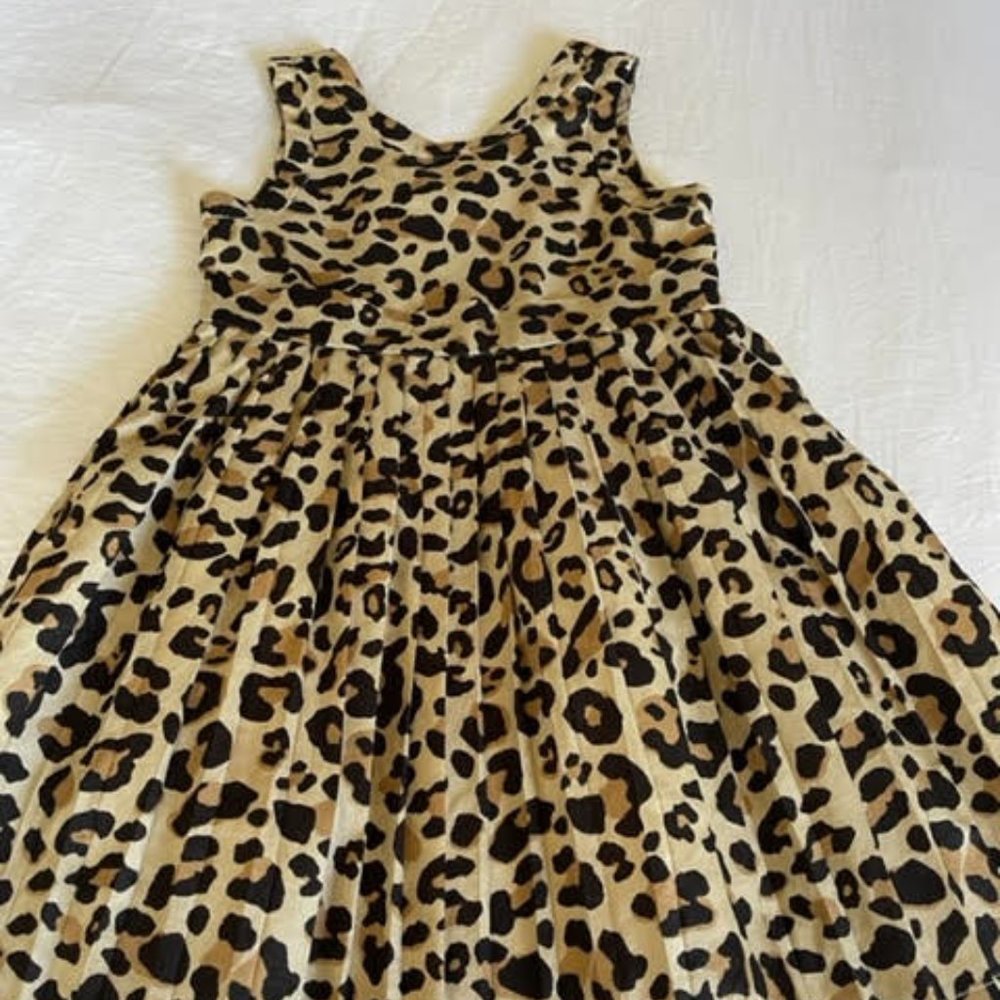 Janie and Jack Leopard Girls Dress
